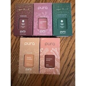 Pura Smart Scent Fragrance Refills Lot of 5 Assorted Scents 0.33oz 10ml New
